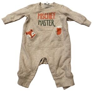 George 6-12 m Romper Baby Boy Fox One Piece Outfit 4/$20 🛑